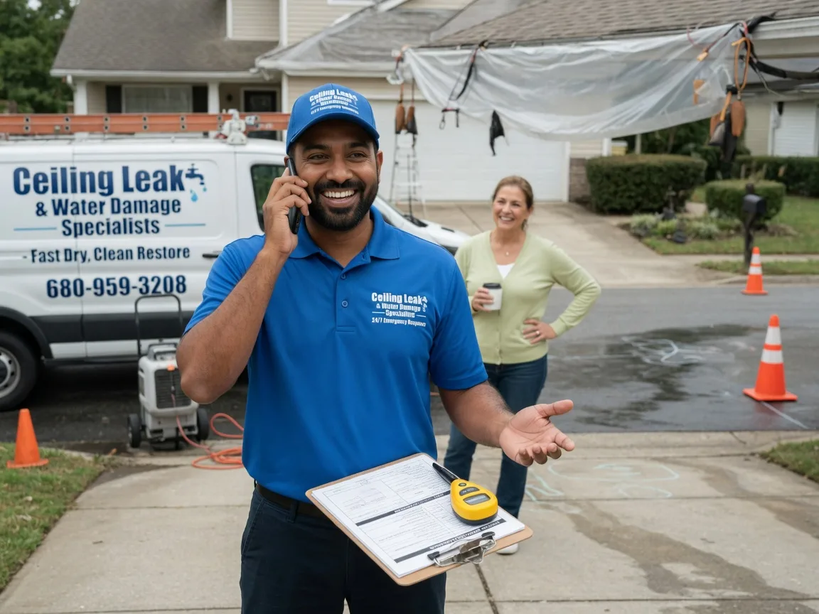 Ceiling Leak Cleanup Gilchrist, TX FAQs